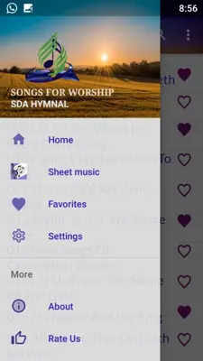 SONGS FOR WORSHIP, SDA HYMNAL android App screenshot 0