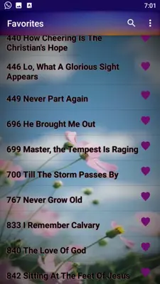 SONGS FOR WORSHIP, SDA HYMNAL android App screenshot 1