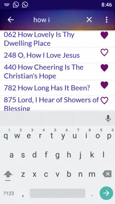 SONGS FOR WORSHIP, SDA HYMNAL android App screenshot 2